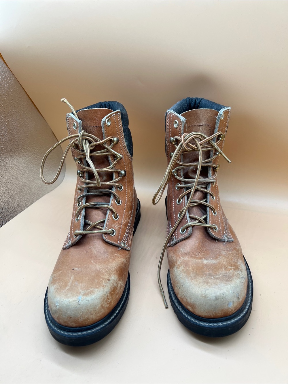 Texas Steer Insulated Leather Work Boots 9 EEE Made in Korea